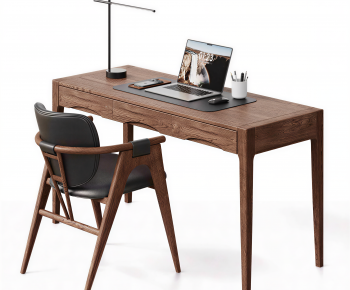 American Style Computer Desk And Chair-ID:516525984