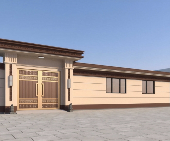 New Chinese Style Facade Element-ID:652774106