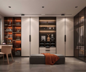 Modern Clothes Storage Area-ID:373470892