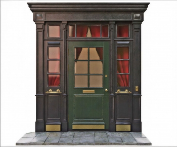 Simple European Style Entrance Door-ID:634480002