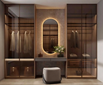 Modern Clothes Storage Area-ID:223578936