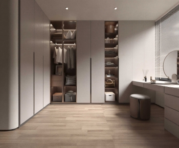 Modern Clothes Storage Area-ID:326908118