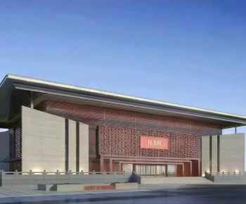 New Chinese Style Architecture Of Artistic Style-ID:350976942