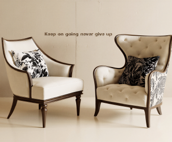 French Style Single Sofa-ID:818444012