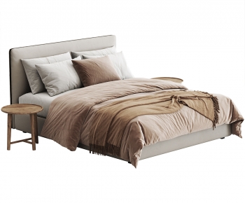 Modern Double Bed-ID:584371198