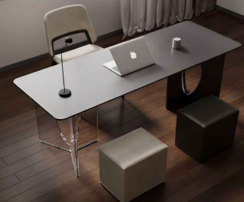 Modern Computer Desk And Chair-ID:113912113