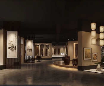New Chinese Style Exhibition Hall-ID:338871965