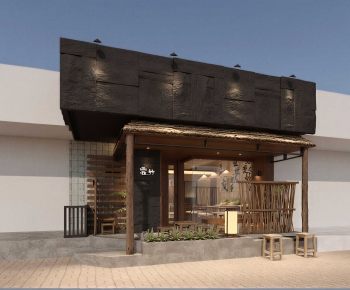 New Chinese Style Facade Element-ID:101621292