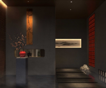 New Chinese Style Hallway-ID:627995976