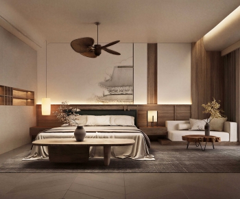 Wabi-sabi Style Bedroom-ID:567257889