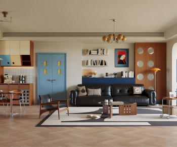 现代中古风客餐厅-3038723