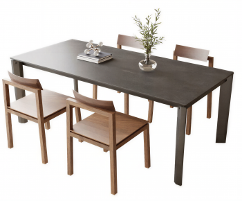 Modern Dining Table And Chairs-ID:761606933