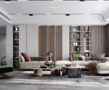 Modern A Living Room-ID:401179831