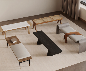 Wabi-sabi Style Stool For Changing Shoes-ID:258423093