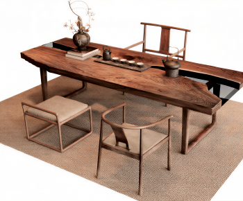 New Chinese Style Tea Tables And Chairs-ID:170989045