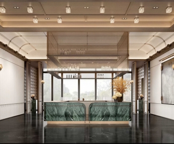 Modern Office Reception Desk-ID:470590118