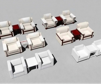 New Chinese Style Single Sofa-ID:688862098