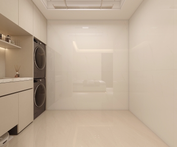 Modern Balcony Laundry Room-ID:691979894