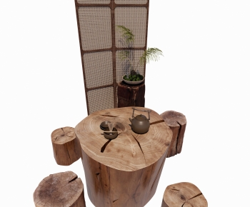 Chinese Style Leisure Table And Chair-ID:599987987