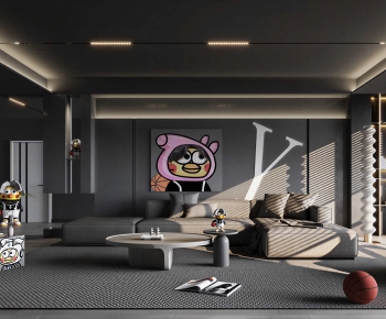 Modern A Living Room-ID:932045945