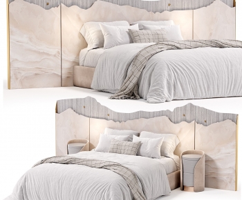 Modern Double Bed-ID:884212026