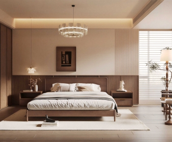 Wabi-sabi Style Bedroom-ID:254045961