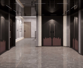 Modern Office Elevator Hall-ID:204874993