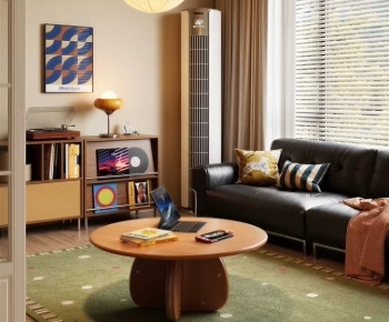 现代中古风客厅-3039810