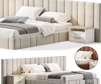 Modern Double Bed-ID:564599086