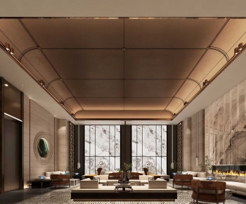 New Chinese Style Lobby Hall-ID:642259126