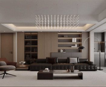 Modern A Living Room-ID:281085971