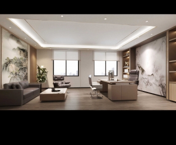 New Chinese Style Manager's Office-ID:426389939