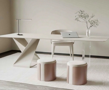 Modern Computer Desk And Chair-ID:295140033