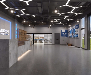 Modern Office Reception Desk-ID:732244971