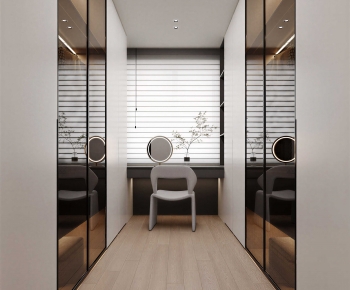 Modern Clothes Storage Area-ID:968980072