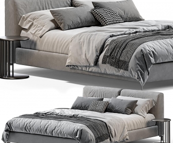 Modern Double Bed-ID:596551905