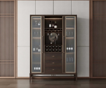 New Chinese Style Wine Cabinet-ID:818907989