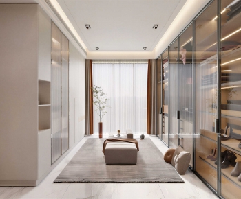 Modern Clothes Storage Area-ID:580043084