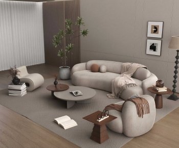 Wabi-sabi Style Sofa Combination-ID:214342122