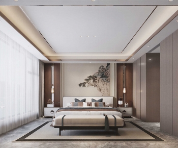 New Chinese Style Bedroom-ID:995702985