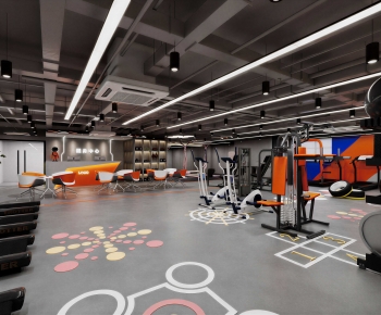 Industrial Style Gym-ID:844527967