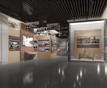 Modern Exhibition Hall-ID:677992114