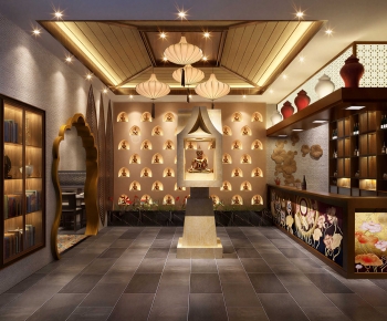 Southeast Asian Style Teahouse Tea House-ID:353435992