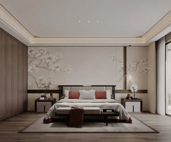 New Chinese Style Bedroom-ID:837008955