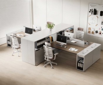 Modern Office Desk And Chair-ID:652841096