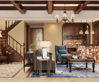 American Style A Living Room-ID:461869243