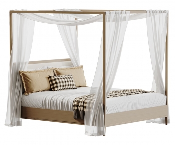 Modern Double Bed-ID:195040949