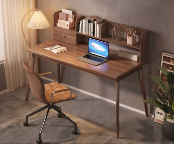 Modern Computer Desk And Chair-ID:789345038