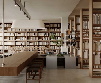 Modern Bookstore Book Bar-ID:764249097