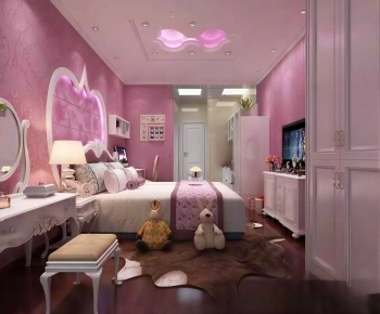 Simple European Style Girl's Room Daughter's Room-ID:482562076